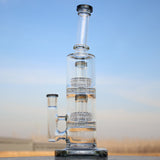 Approx. 12" Dual Matrix Percolator Glass Water Pipe Daze Supply