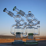 Approx. 11.5" Recycler Style Water Pipe w/ Dual Percs Daze Supply