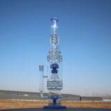 19.5" Jellyfish Sprinkler & Matrix Perc Glass Water Pipe Daze Supply