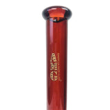 AMG Glass 10 inch Wide Base Amber Bong Water Pipe