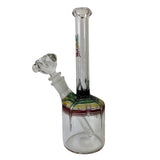 AMG Glass 9 inch Cylinder Base Glass Bong Water Pipe