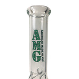 AMG Glass 12 inch kaleidoscope Decal Beaker Base Glass Bong