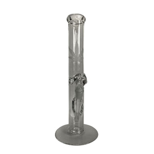 AMG 18" Clear Hemp Leaf Flared Base Glass Water Pipe