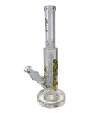 Medicali 12" Showerhead Straight Glass Water Pipe