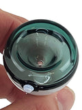 Teal Poke Ball Glass Bong Bowl - 14mm