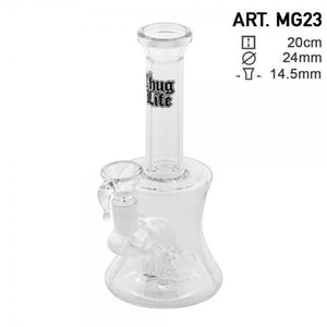 Thug Life | 8" Clear Water Pipe w/ Hammer Percolator Thug Life