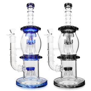 Glass City | 13″ Jelly Fish Sprinkler Glass Water Pipe Bong
