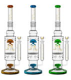 Tsunami 18″ Mushroom Jellyfish Glass Water Pipe Bong