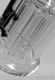 Black Leaf Mini Water Pipe Bubbler with 8 Arm Perc