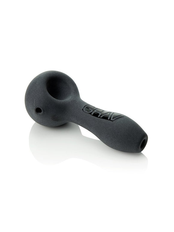 Grav Labs 4 inch Frosted Spoon Black