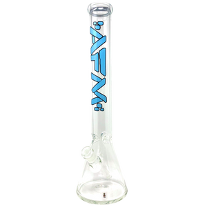 AFM Glass 18" Basic Glass Water Pipe Bong - Blue