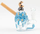 Empire Glassworks 6" Cookie Monster Sundae Glass Water Pipe