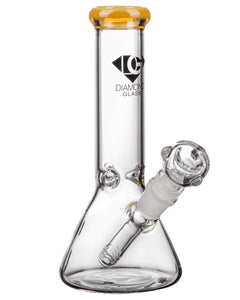 Diamond Glass - 8" Basic Beaker Base Water Pipe Bong - Topaz