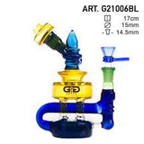 Grace Glass Approx. 6.5" Lantern Bubbler Series Water Pipe Bong