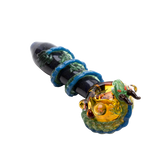 Empire Glassworks Dragon Wrapped Worked Glasss Spoon Hand Pipe