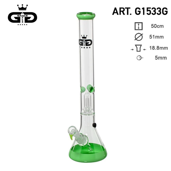 Grace Glass 19 Inch Water Pipe Bong w/ Dome Perc