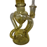 Mini 5.5 Inch Fumed Recycler Style Glass Dab Rig