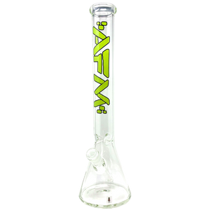 AFM Glass 18" Basic Glass Water Pipe Bong - Light Green