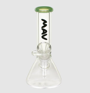 MAV Glass 8" Color Top Mini Beaker Bong - Assorted Colors