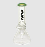 MAV Glass 8" Color Top Mini Beaker Bong - Assorted Colors