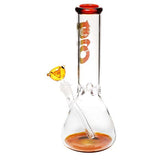 BIO 12" Glass Water Pipe Bong w/ Amber Accent